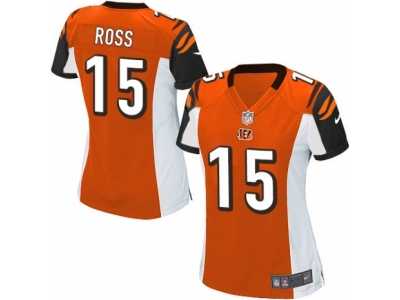 Women's Nike Cincinnati Bengals #15 John Ross Limited Orange Alternate NFL Jersey