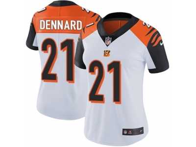 Women's Nike Cincinnati Bengals #21 Darqueze Dennard Vapor Untouchable Limited White NFL Jersey