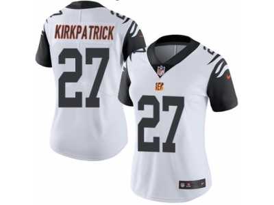 Women's Nike Cincinnati Bengals #27 Dre Kirkpatrick Limited White Rush NFL Jersey