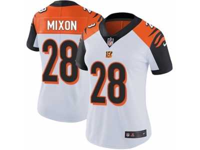 Women's Nike Cincinnati Bengals #28 Joe Mixon Vapor Untouchable Limited White NFL Jersey