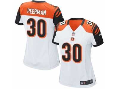 Women's Nike Cincinnati Bengals #30 Cedric Peerman Game White NFL Jersey