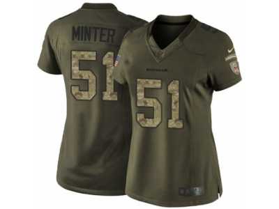 Women's Nike Cincinnati Bengals #51 Kevin Minter Limited Green Salute to Service NFL Jersey