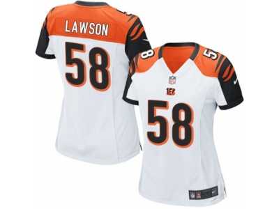 Women's Nike Cincinnati Bengals #58 Carl Lawson Limited White NFL Jersey