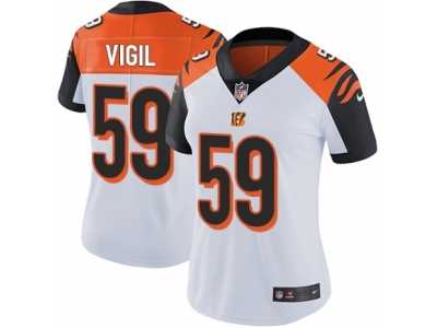 Women's Nike Cincinnati Bengals #59 Nick Vigil Vapor Untouchable Limited White NFL Jersey