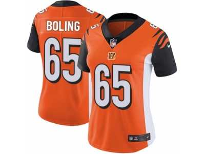 Women's Nike Cincinnati Bengals #65 Clint Boling Vapor Untouchable Limited Orange Alternate NFL Jersey