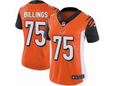 Women's Nike Cincinnati Bengals #75 Andrew Billings Vapor Untouchable Limited Orange Alternate NFL Jersey