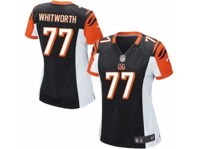 Women's Nike Cincinnati Bengals #77 Andrew Whitworth Game Black Team Color NFL Jersey