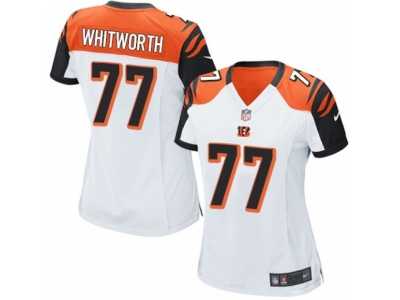 Women's Nike Cincinnati Bengals #77 Andrew Whitworth Game White NFL Jersey