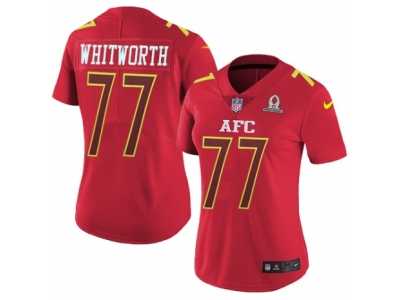 Women's Nike Cincinnati Bengals #77 Andrew Whitworth Limited Red 2017 Pro Bowl NFL Jersey