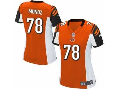 Women's Nike Cincinnati Bengals #78 Anthony Munoz Game Orange Alternate NFL Jersey