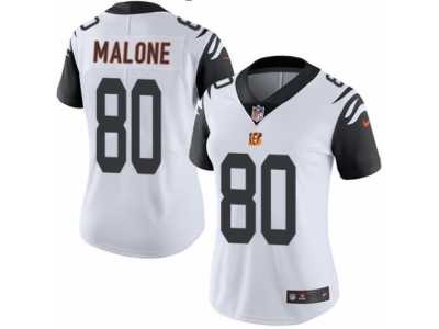 Women's Nike Cincinnati Bengals #80 Josh Malone Limited White Rush NFL Jersey