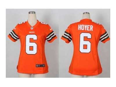Nike women jerseys cleveland browns #6 hoyer orange