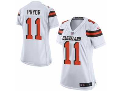 Women's Nike Cleveland Browns #11 Terrelle Pryor Limited White NFL Jersey