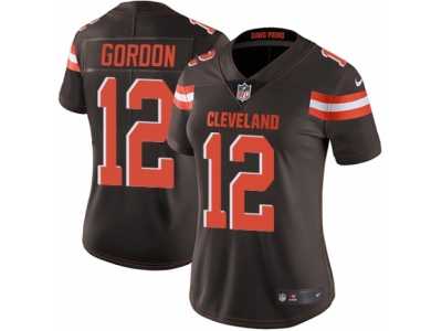 Women's Nike Cleveland Browns #12 Josh Gordon Vapor Untouchable Limited Brown Team Color NFL Jersey