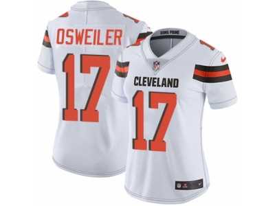 Women's Nike Cleveland Browns #17 Brock Osweiler Vapor Untouchable Limited White NFL Jersey