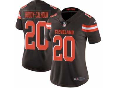 Women's Nike Cleveland Browns #20 Briean Boddy-Calhoun Vapor Untouchable Limited Brown Team Color NFL Jersey
