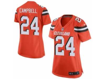 Women's Nike Cleveland Browns #24 Ibraheim Campbell Limited Orange Alternate NFL Jersey