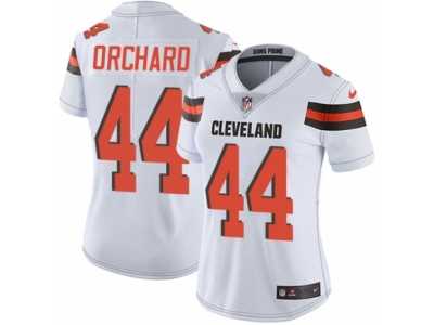 Women's Nike Cleveland Browns #44 Nate Orchard Limited White NFL Jersey