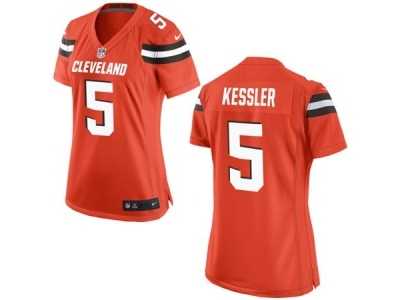 Women's Nike Cleveland Browns #5 Cody Kessler Orange Alternate NFL Jersey