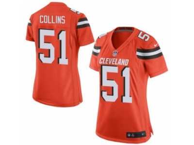 Women's Nike Cleveland Browns #51 Jamie Collins Limited Orange Alternate NFL Jersey