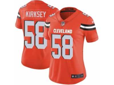 Women's Nike Cleveland Browns #58 Christian Kirksey Vapor Untouchable Limited Orange Alternate NFL Jersey