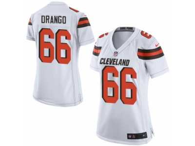 Women's Nike Cleveland Browns #66 Spencer Drango Limited White NFL Jersey