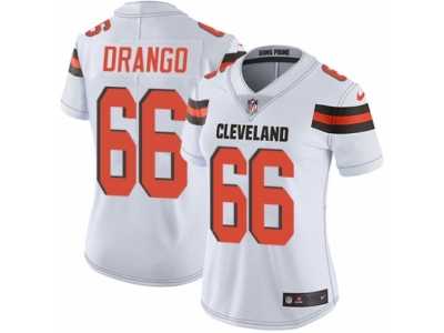 Women's Nike Cleveland Browns #66 Spencer Drango Vapor Untouchable Limited White NFL Jersey