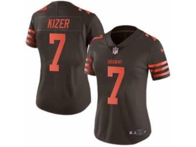 Women's Nike Cleveland Browns #7 DeShone Kizer Limited Brown Rush NFL Jersey
