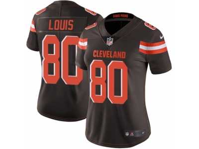 Women's Nike Cleveland Browns #80 Ricardo Louis Vapor Untouchable Limited Brown Team Color NFL Jersey