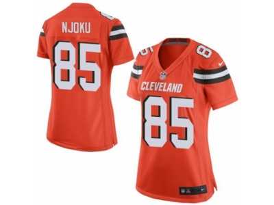 Women's Nike Cleveland Browns #85 David Njoku Limited Orange Alternate NFL Jersey