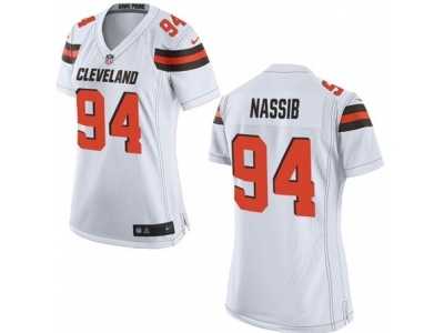 Women's Nike Cleveland Browns #94 Carl Nassib White NFL Jersey