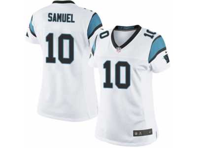 Women's Nike Carolina Panthers #10 Curtis Samuel Limited White NFL Jersey