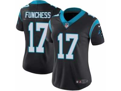 Women's Nike Carolina Panthers #17 Devin Funchess Vapor Untouchable Limited Black Team Color NFL Jersey