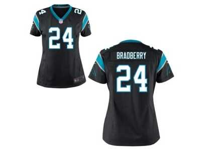 Women's Nike Carolina Panthers #24 James Bradberry Black Team Color NFL Jersey