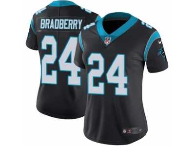 Women's Nike Carolina Panthers #24 James Bradberry Vapor Untouchable Limited Black Team Color NFL Jersey