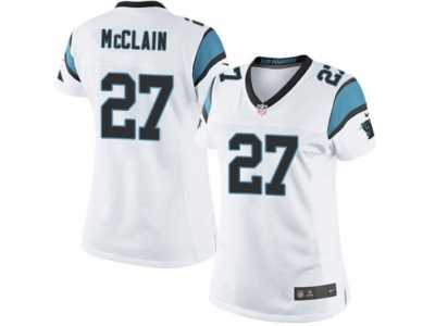 Women's Nike Carolina Panthers #27 Robert McClain Limited White NFL Jersey