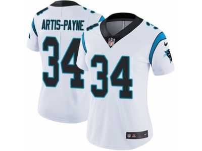 Women's Nike Carolina Panthers #34 Cameron Artis-Payne Vapor Untouchable Limited White NFL Jersey