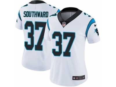 Women's Nike Carolina Panthers #37 Dezmen Southward White Vapor Untouchable Limited Player NFL Jersey