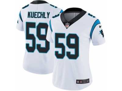 Women's Nike Carolina Panthers #59 Luke Kuechly Vapor Untouchable Limited White NFL Jersey