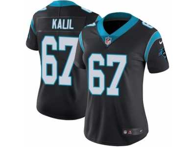 Women's Nike Carolina Panthers #67 Ryan Kalil Vapor Untouchable Limited Black Team Color NFL Jersey