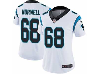 Women's Nike Carolina Panthers #68 Andrew Norwell Vapor Untouchable Limited White NFL Jersey