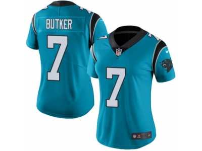 Women's Nike Carolina Panthers #7 Harrison Butker Limited Blue Rush NFL Jersey