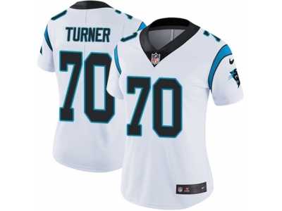 Women's Nike Carolina Panthers #70 Trai Turner Vapor Untouchable Limited White NFL Jersey