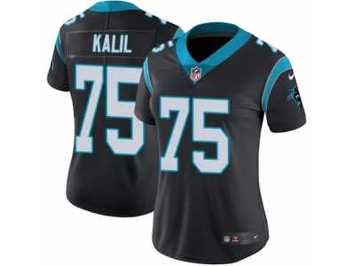 Women's Nike Carolina Panthers #75 Matt Kalil Vapor Untouchable Limited Black Team Color NFL Jersey