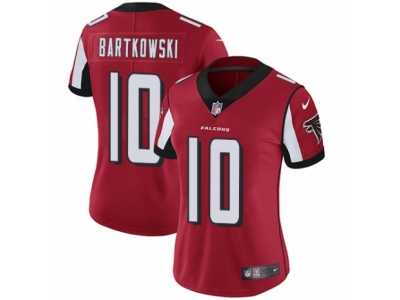 Women's Nike Atlanta Falcons #10 Steve Bartkowski Vapor Untouchable Limited Red Team Color NFL Jersey