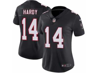 Women's Nike Atlanta Falcons #14 Justin Hardy Vapor Untouchable Limited Black Alternate NFL Jersey