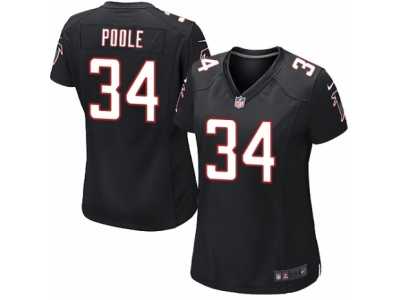 Women's Nike Atlanta Falcons #34 Brian Poole Limited Black Alternate NFL Jersey