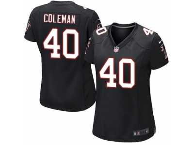 Women's Nike Atlanta Falcons #40 Derrick Coleman Limited Black Alternate NFL Jersey