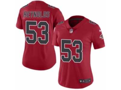 Women's Nike Atlanta Falcons #53 LaRoy Reynolds Limited Red Rush NFL Jersey