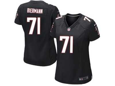Women's Nike Atlanta Falcons #71 Kroy Biermann Game Black Alternate NFL Jersey